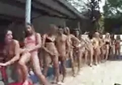 Two friend fucked a sexy blonde at home hot massage 18